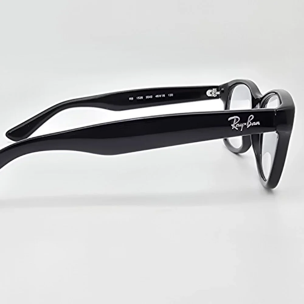 Ray-Ban RB1528 3542 New Wayfarer Junior Polished Black Kid Eyeglasses Frame 48mm